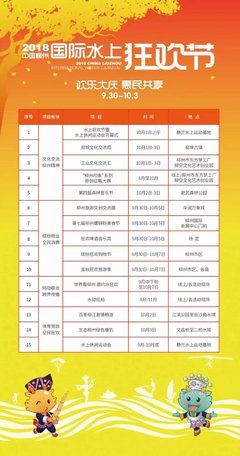 2018水上狂歡節全球邀請函 共襄水上盛宴，促進文化藝術交流